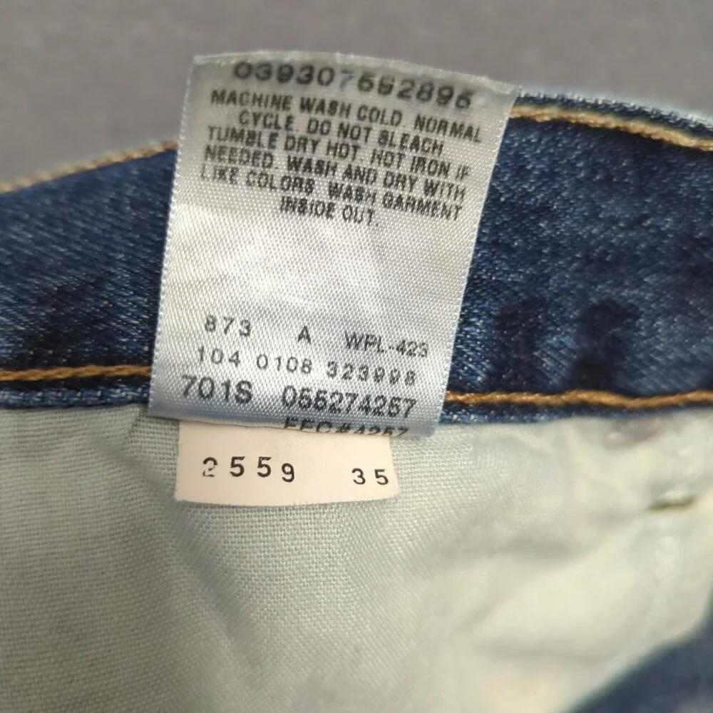Levi's Jeans Men's 36x32 Blue 527 Slim Fit Boot Cut Denim Uneven Hems